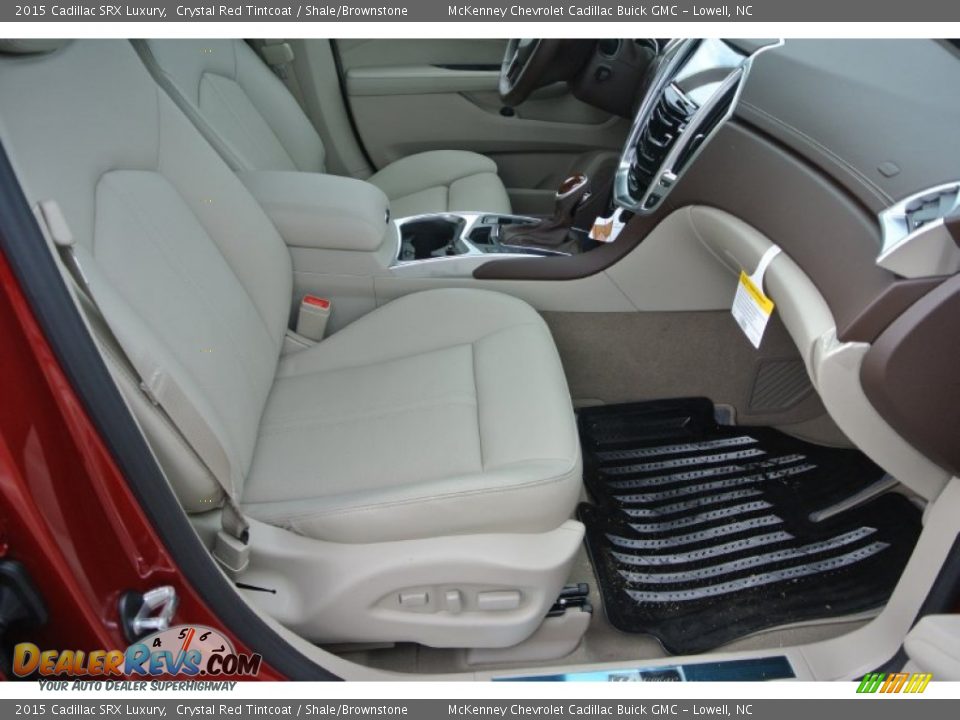 2015 Cadillac SRX Luxury Crystal Red Tintcoat / Shale/Brownstone Photo #19