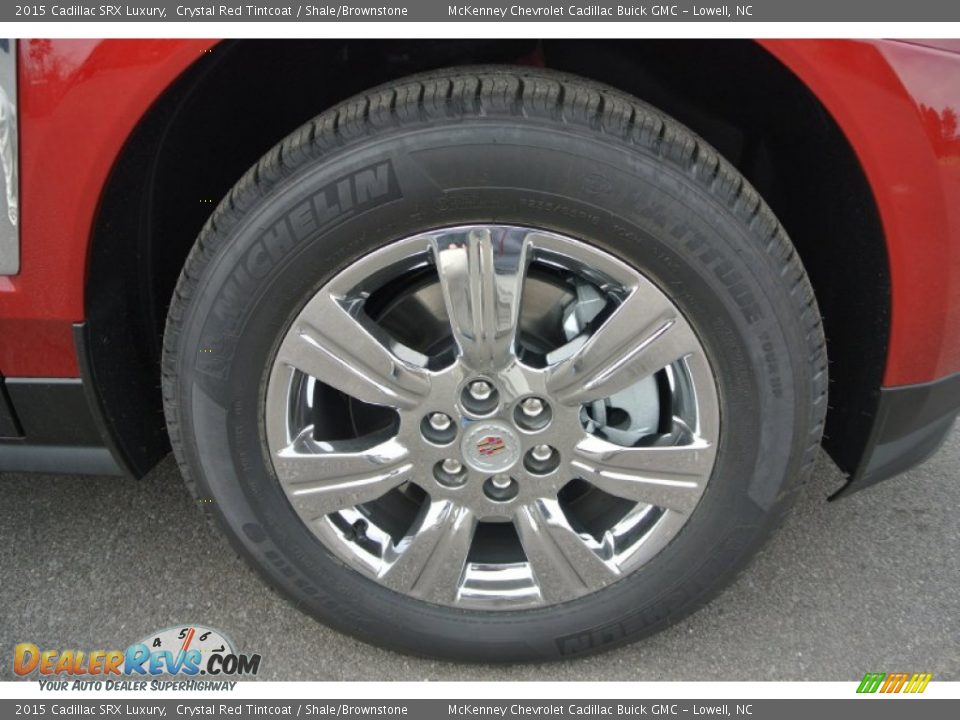 2015 Cadillac SRX Luxury Crystal Red Tintcoat / Shale/Brownstone Photo #21