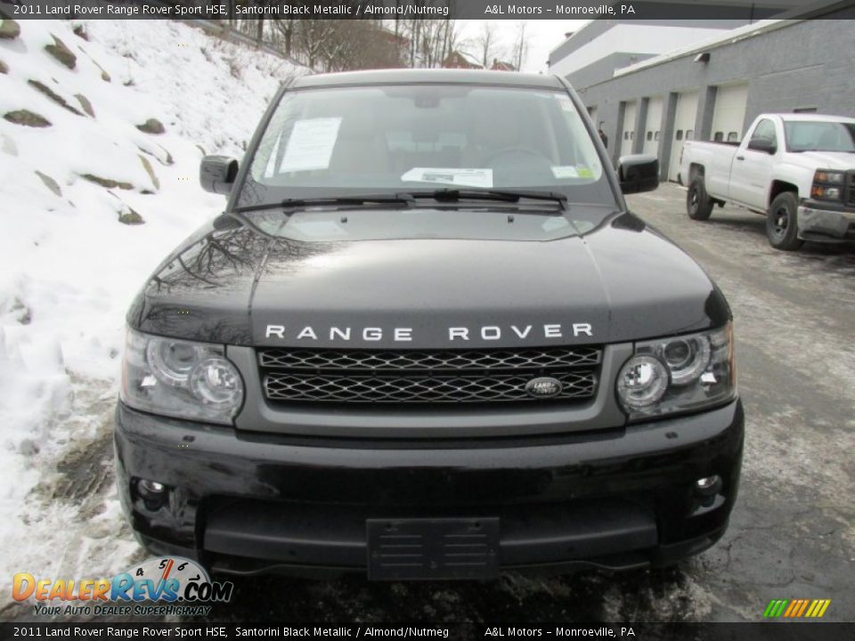 2011 Land Rover Range Rover Sport HSE Santorini Black Metallic / Almond/Nutmeg Photo #7