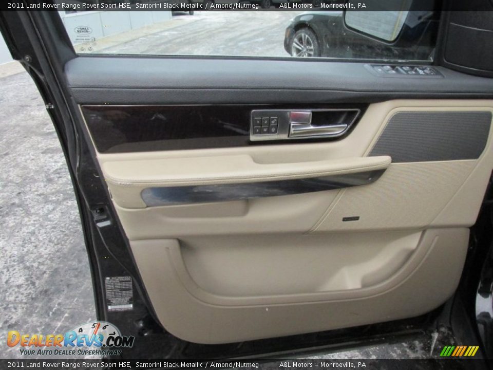 2011 Land Rover Range Rover Sport HSE Santorini Black Metallic / Almond/Nutmeg Photo #9