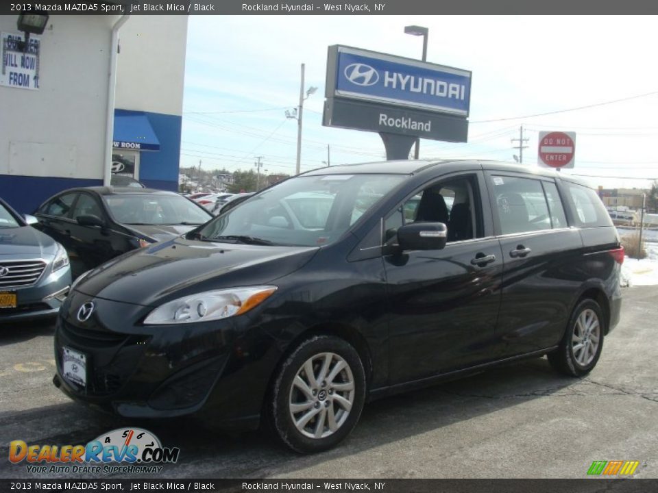 2013 Mazda MAZDA5 Sport Jet Black Mica / Black Photo #1