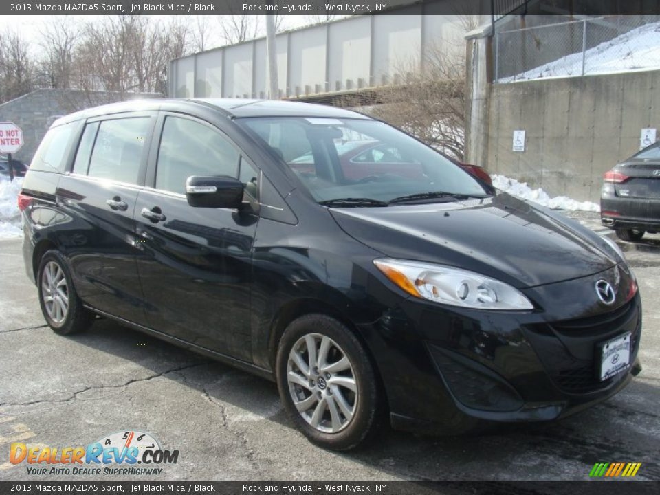 2013 Mazda MAZDA5 Sport Jet Black Mica / Black Photo #3