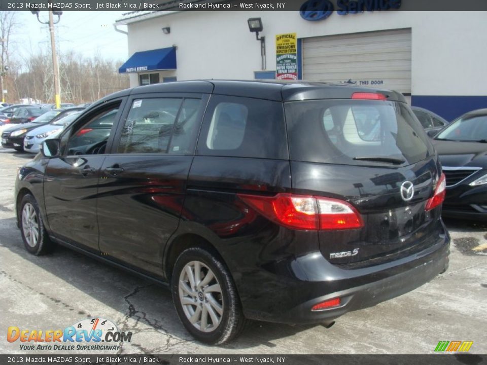 2013 Mazda MAZDA5 Sport Jet Black Mica / Black Photo #6