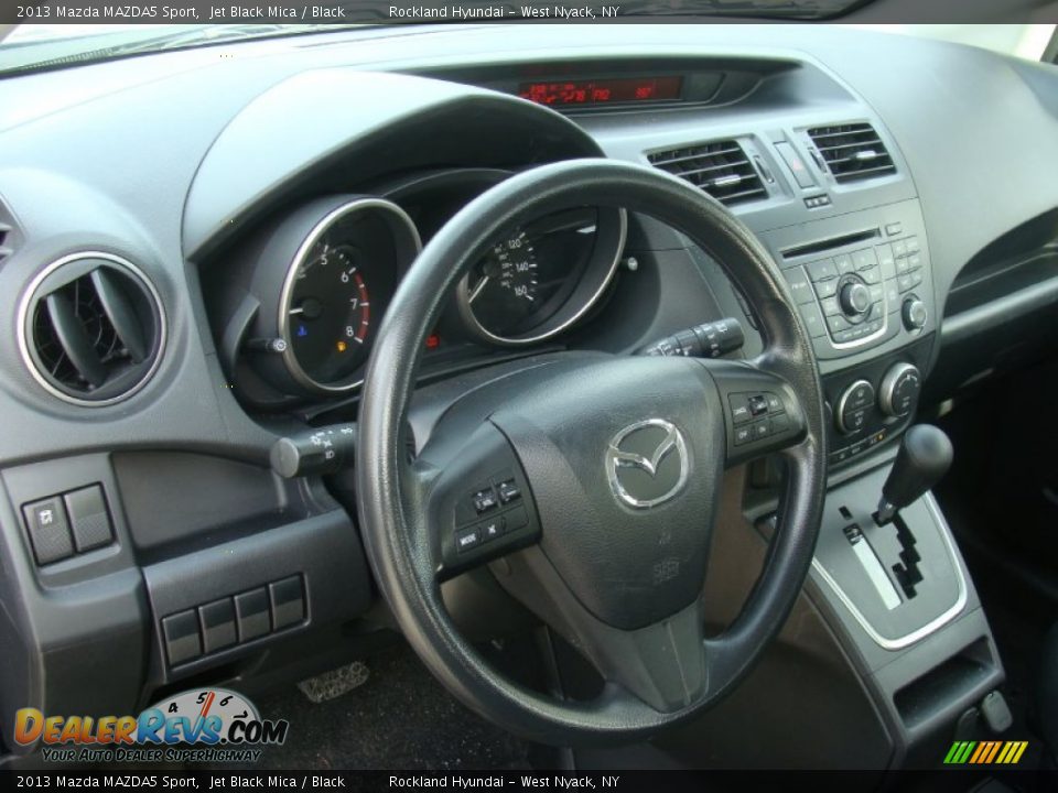 2013 Mazda MAZDA5 Sport Jet Black Mica / Black Photo #8