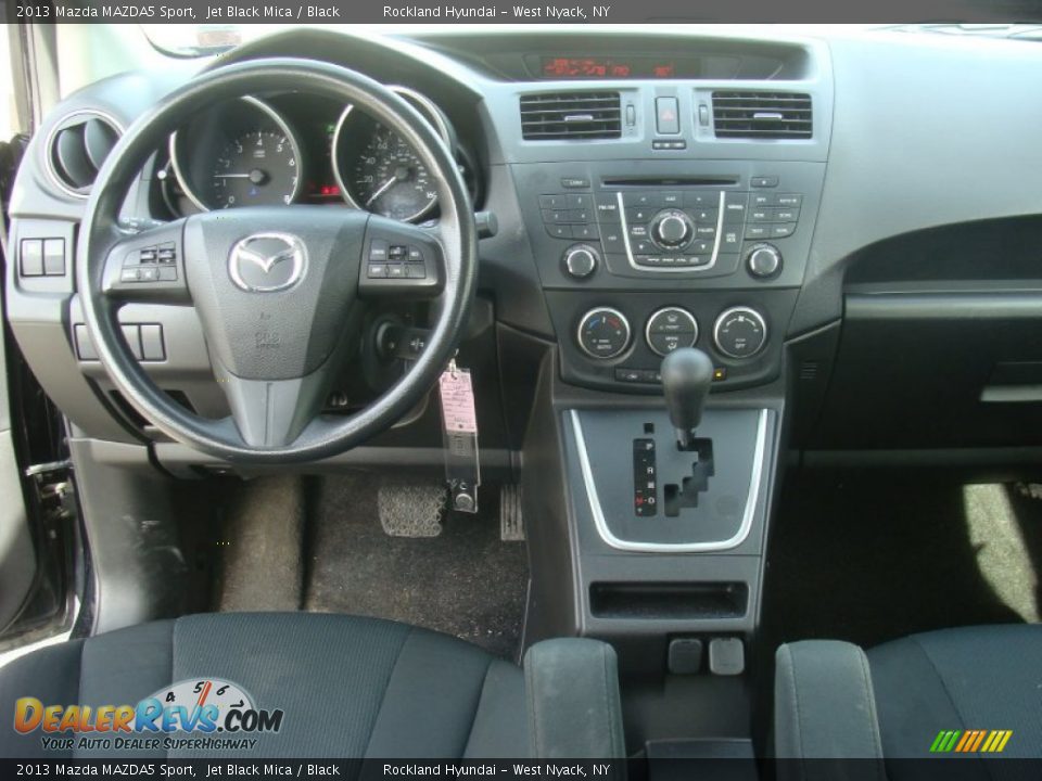 2013 Mazda MAZDA5 Sport Jet Black Mica / Black Photo #10