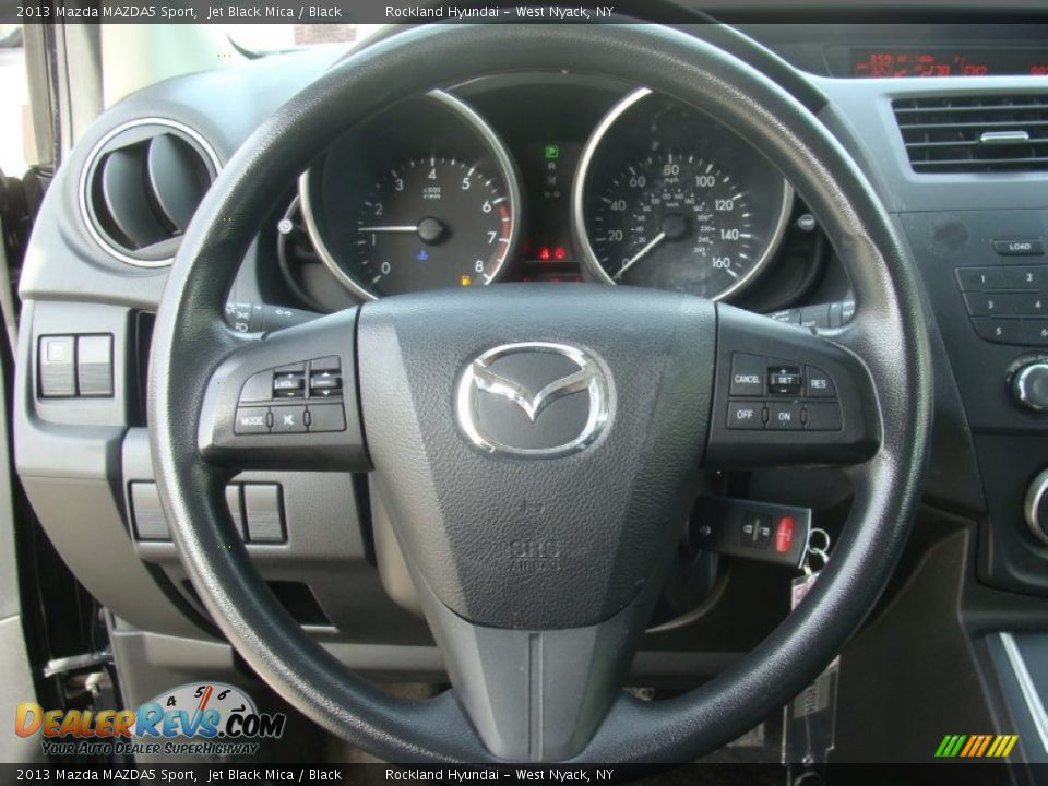 2013 Mazda MAZDA5 Sport Jet Black Mica / Black Photo #11