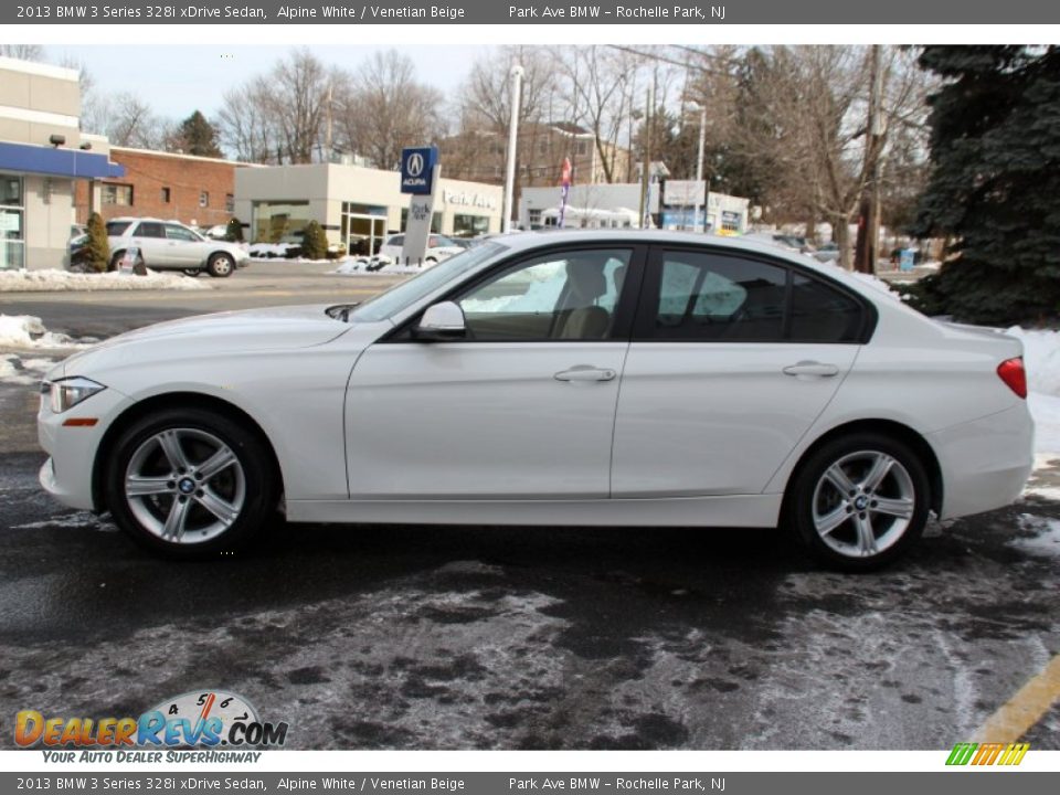 2013 BMW 3 Series 328i xDrive Sedan Alpine White / Venetian Beige Photo #5