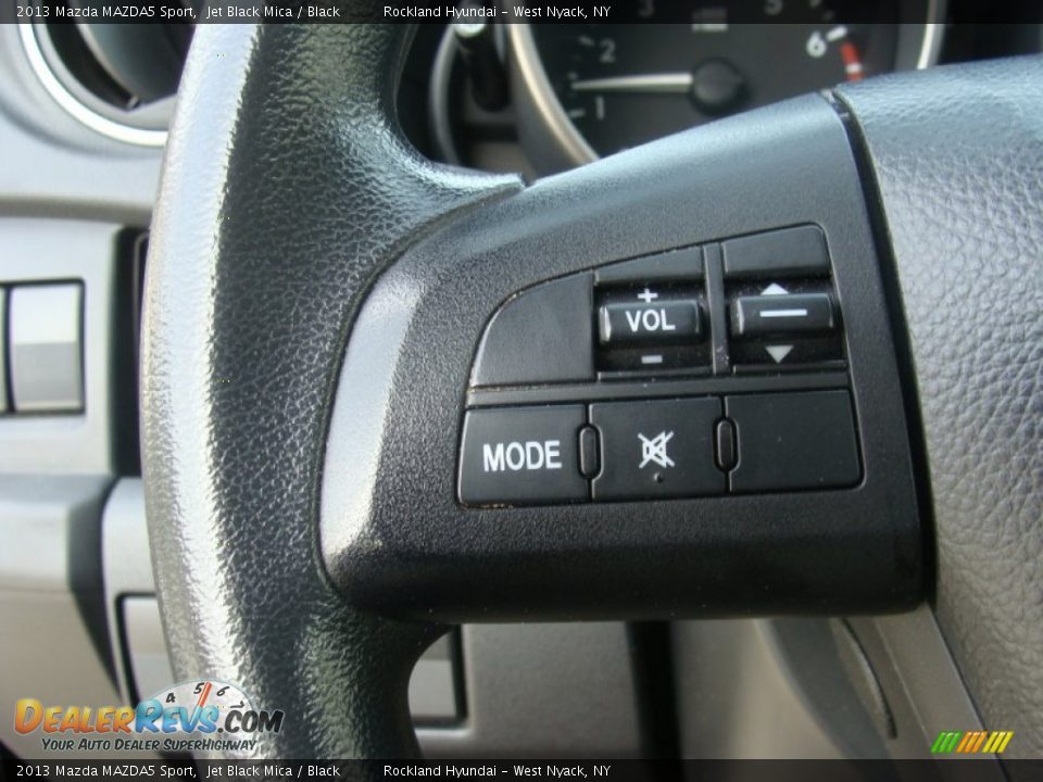 2013 Mazda MAZDA5 Sport Jet Black Mica / Black Photo #12