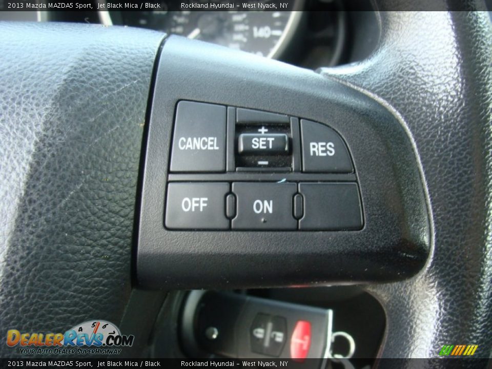 2013 Mazda MAZDA5 Sport Jet Black Mica / Black Photo #13