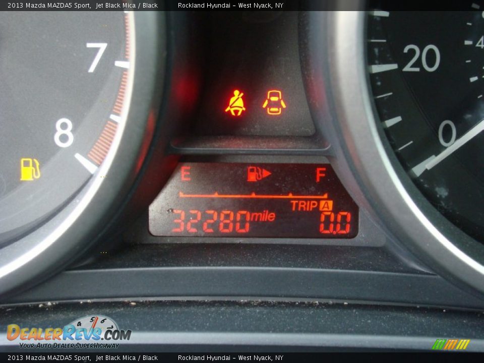 2013 Mazda MAZDA5 Sport Jet Black Mica / Black Photo #14