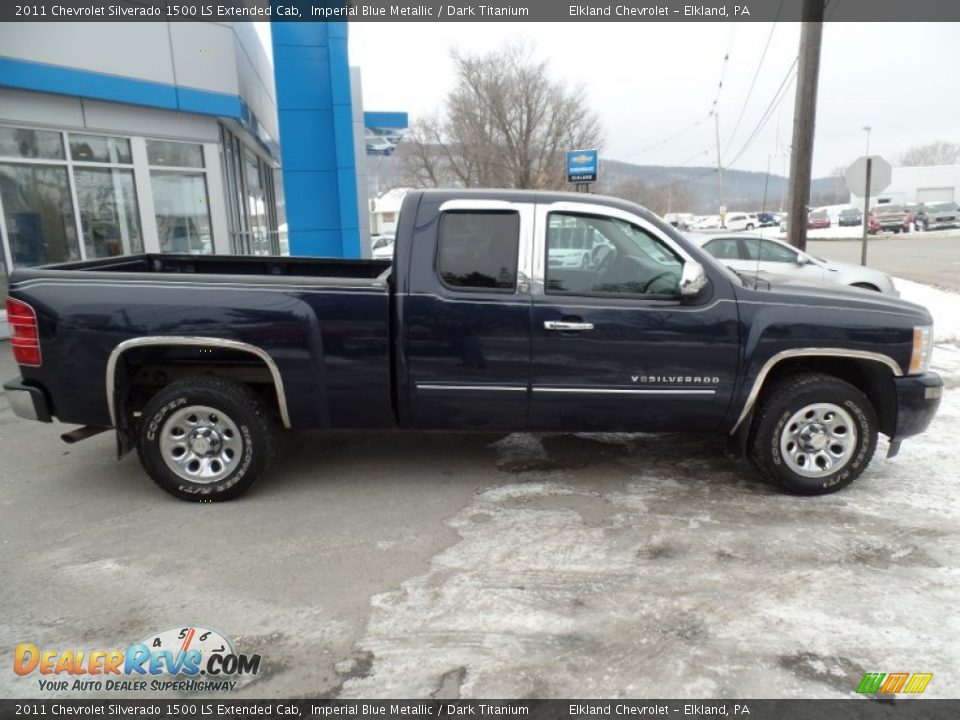 2011 Chevrolet Silverado 1500 LS Extended Cab Imperial Blue Metallic / Dark Titanium Photo #5