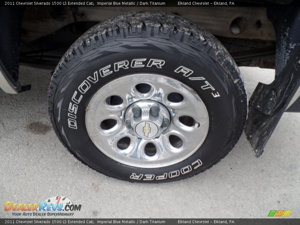 2011 Chevrolet Silverado 1500 LS Extended Cab Imperial Blue Metallic / Dark Titanium Photo #9