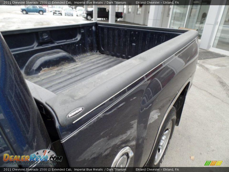 2011 Chevrolet Silverado 1500 LS Extended Cab Imperial Blue Metallic / Dark Titanium Photo #14