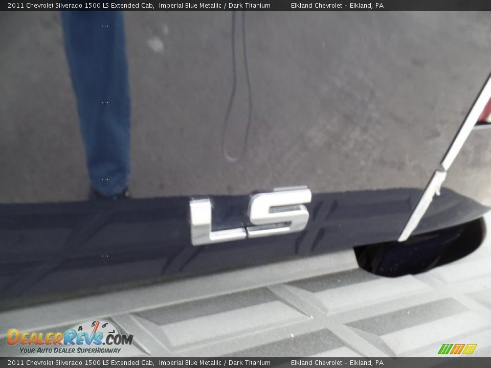 2011 Chevrolet Silverado 1500 LS Extended Cab Imperial Blue Metallic / Dark Titanium Photo #15