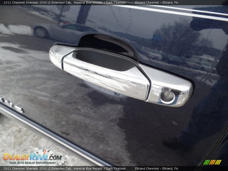 2011 Chevrolet Silverado 1500 LS Extended Cab Imperial Blue Metallic / Dark Titanium Photo #18
