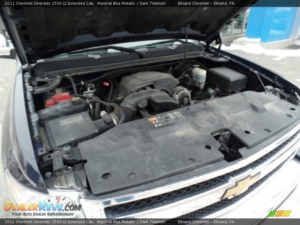 2011 Chevrolet Silverado 1500 LS Extended Cab Imperial Blue Metallic / Dark Titanium Photo #21