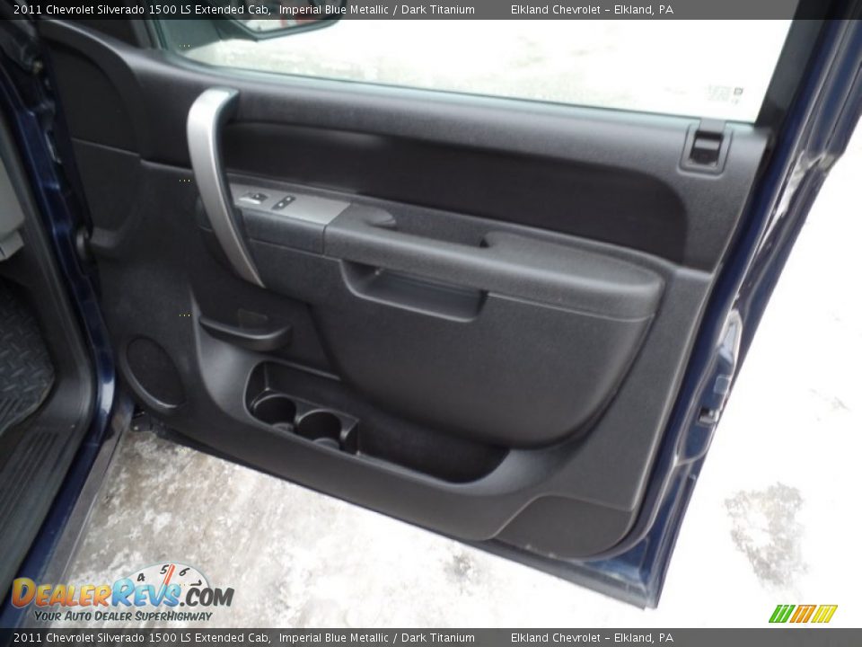 2011 Chevrolet Silverado 1500 LS Extended Cab Imperial Blue Metallic / Dark Titanium Photo #22