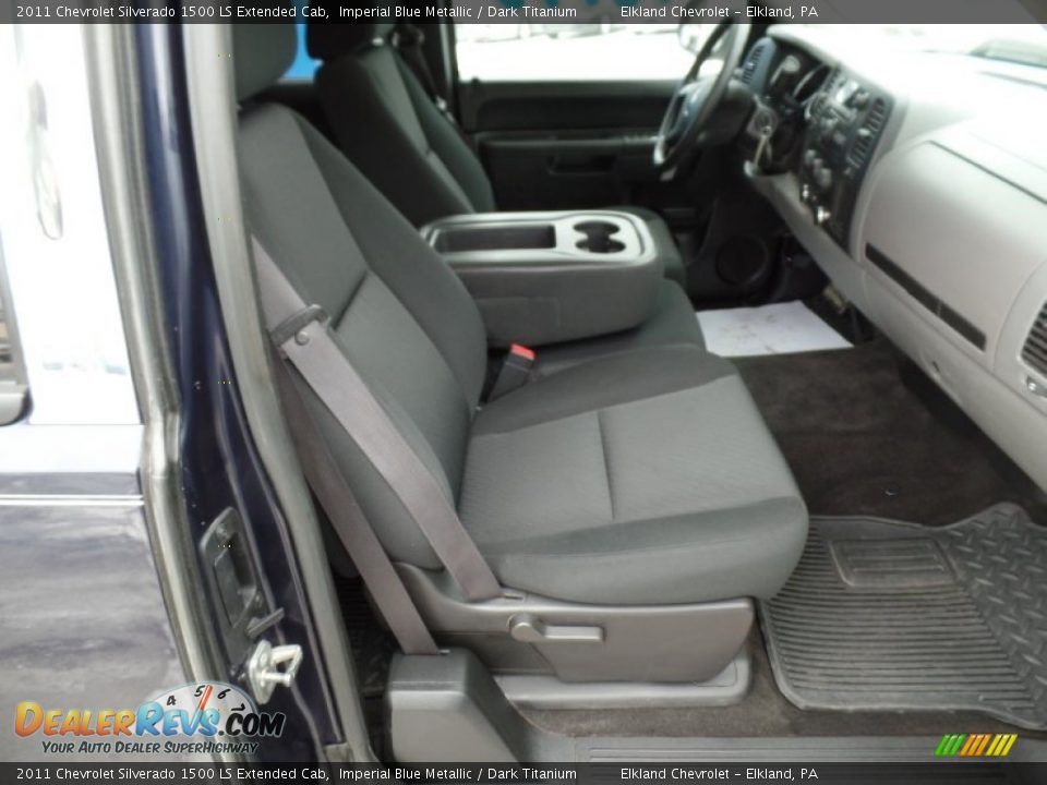 2011 Chevrolet Silverado 1500 LS Extended Cab Imperial Blue Metallic / Dark Titanium Photo #23