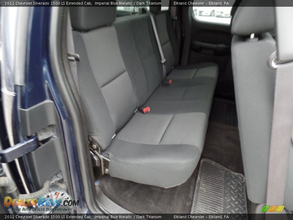 2011 Chevrolet Silverado 1500 LS Extended Cab Imperial Blue Metallic / Dark Titanium Photo #25