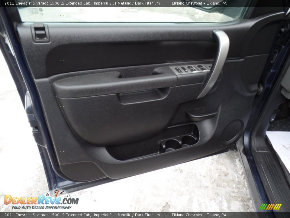 2011 Chevrolet Silverado 1500 LS Extended Cab Imperial Blue Metallic / Dark Titanium Photo #30