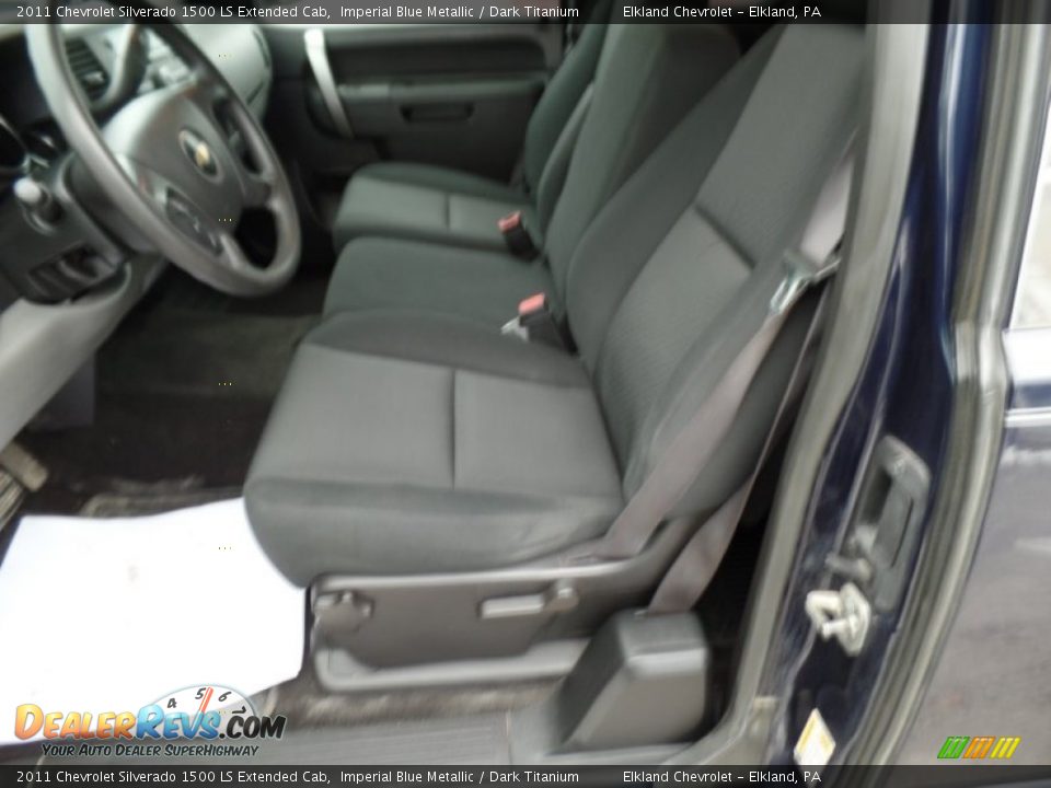 2011 Chevrolet Silverado 1500 LS Extended Cab Imperial Blue Metallic / Dark Titanium Photo #32
