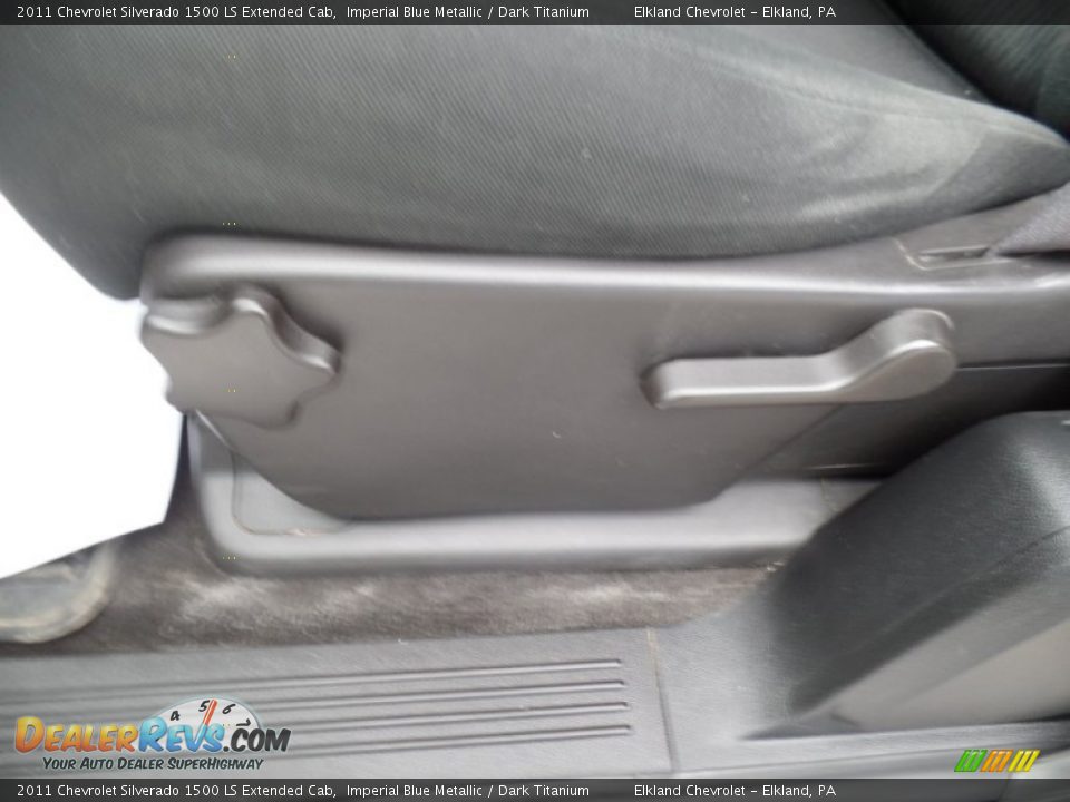 2011 Chevrolet Silverado 1500 LS Extended Cab Imperial Blue Metallic / Dark Titanium Photo #33