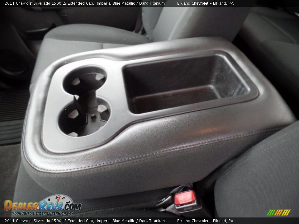 2011 Chevrolet Silverado 1500 LS Extended Cab Imperial Blue Metallic / Dark Titanium Photo #34