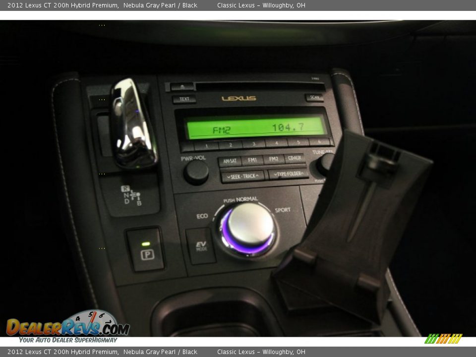 2012 Lexus CT 200h Hybrid Premium Nebula Gray Pearl / Black Photo #10