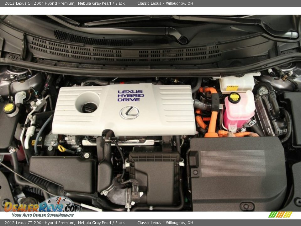 2012 Lexus CT 200h Hybrid Premium Nebula Gray Pearl / Black Photo #14