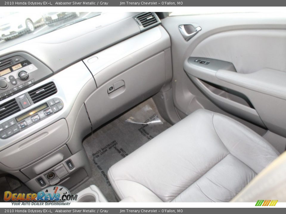 2010 Honda Odyssey EX-L Alabaster Silver Metallic / Gray Photo #13