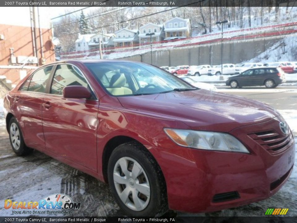 2007 Toyota Camry LE Barcelona Red Metallic / Bisque Photo #1