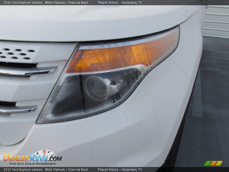 2015 Ford Explorer Limited White Platinum / Charcoal Black Photo #9
