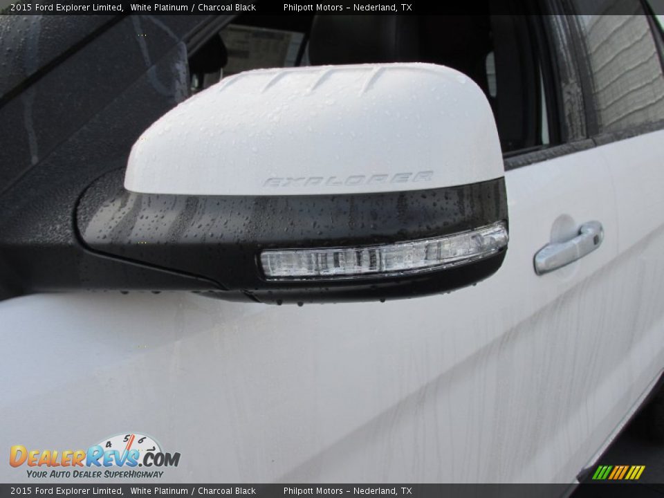 2015 Ford Explorer Limited White Platinum / Charcoal Black Photo #12