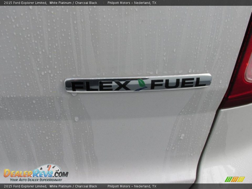 2015 Ford Explorer Limited White Platinum / Charcoal Black Photo #15