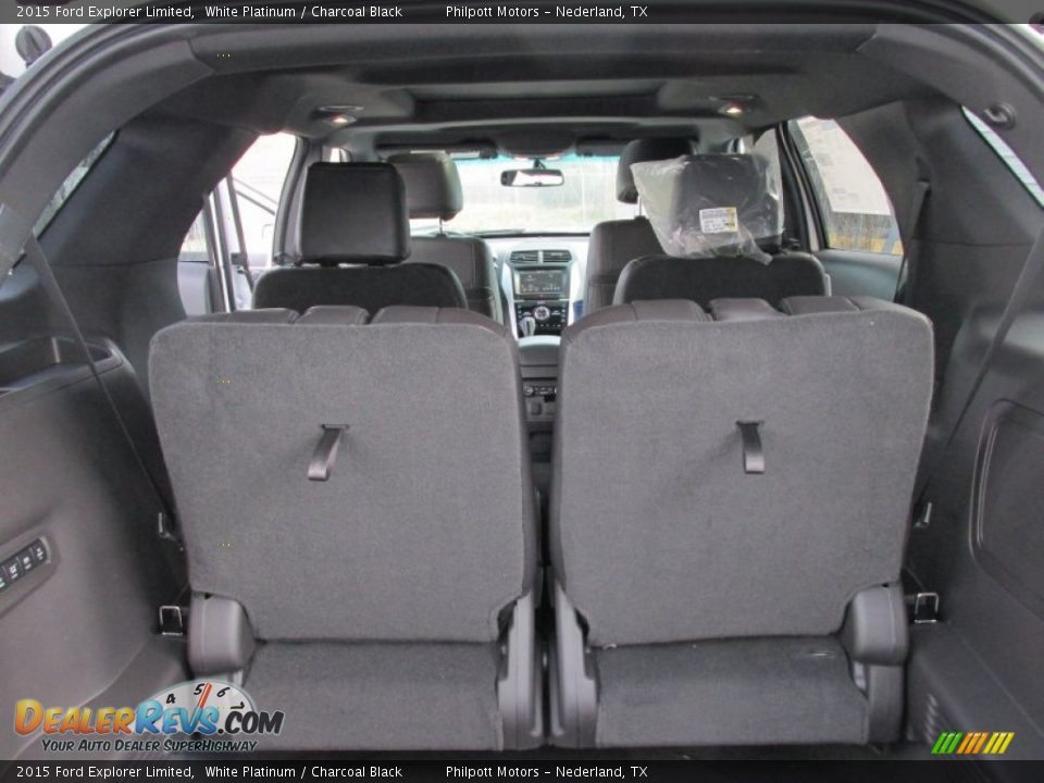 2015 Ford Explorer Limited White Platinum / Charcoal Black Photo #17