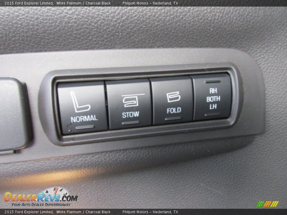 2015 Ford Explorer Limited White Platinum / Charcoal Black Photo #19