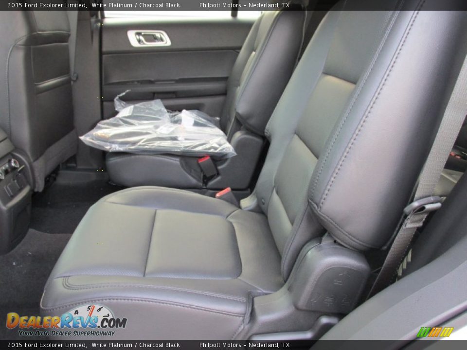 2015 Ford Explorer Limited White Platinum / Charcoal Black Photo #22