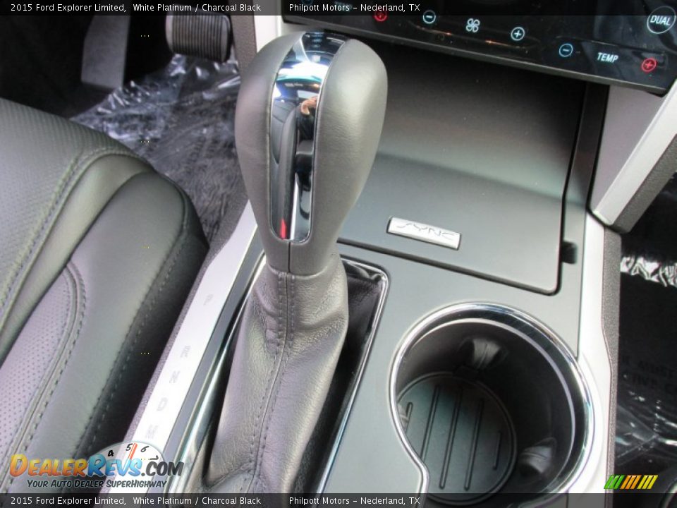 2015 Ford Explorer Limited White Platinum / Charcoal Black Photo #32