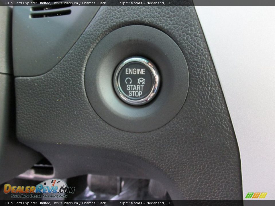 2015 Ford Explorer Limited White Platinum / Charcoal Black Photo #33