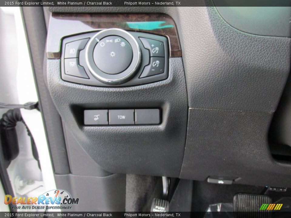 2015 Ford Explorer Limited White Platinum / Charcoal Black Photo #36