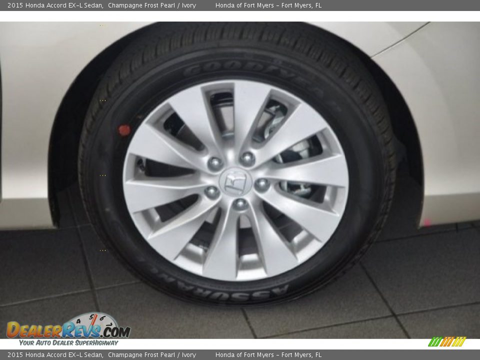 2015 Honda Accord EX-L Sedan Champagne Frost Pearl / Ivory Photo #3