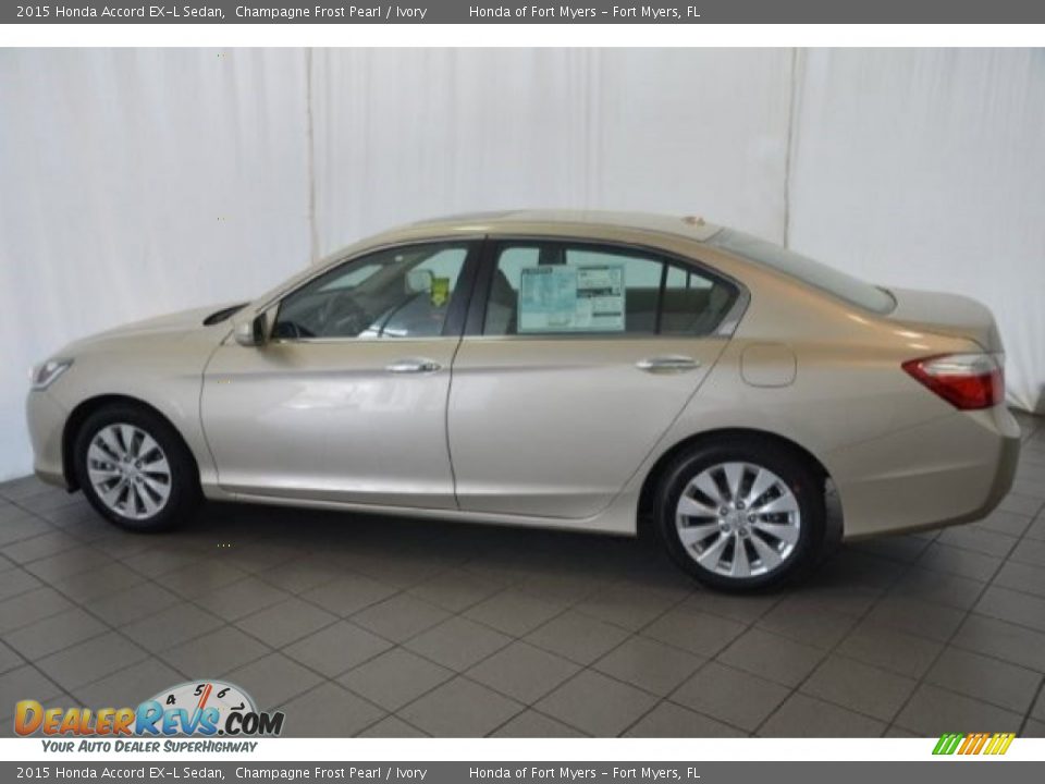 2015 Honda Accord EX-L Sedan Champagne Frost Pearl / Ivory Photo #4