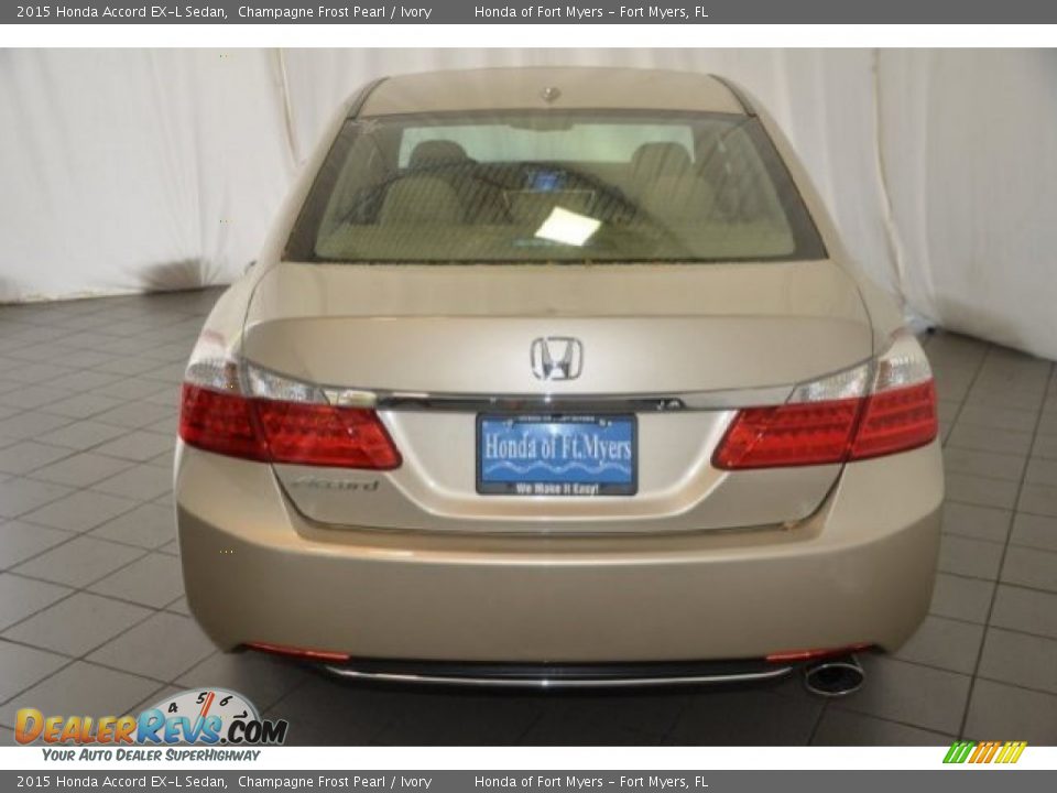 2015 Honda Accord EX-L Sedan Champagne Frost Pearl / Ivory Photo #6