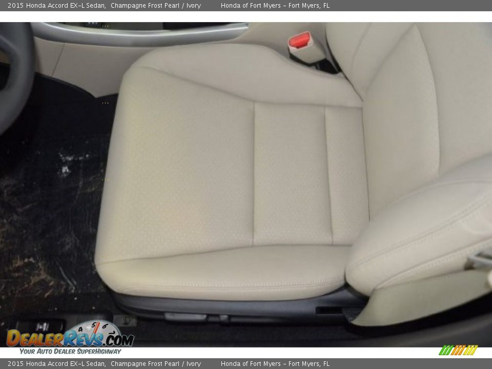 2015 Honda Accord EX-L Sedan Champagne Frost Pearl / Ivory Photo #10