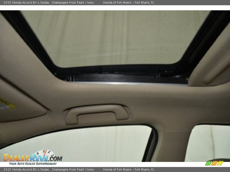 2015 Honda Accord EX-L Sedan Champagne Frost Pearl / Ivory Photo #11