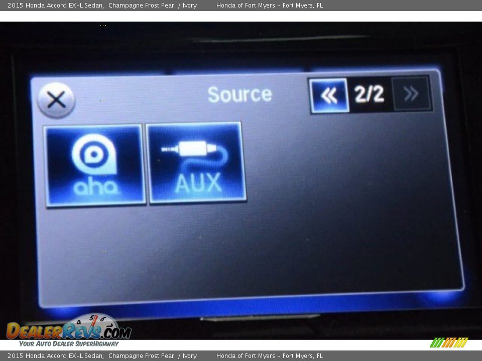 2015 Honda Accord EX-L Sedan Champagne Frost Pearl / Ivory Photo #15