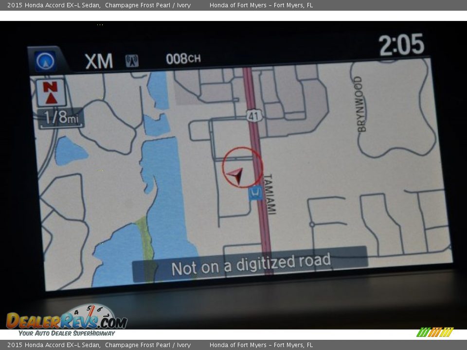 2015 Honda Accord EX-L Sedan Champagne Frost Pearl / Ivory Photo #17