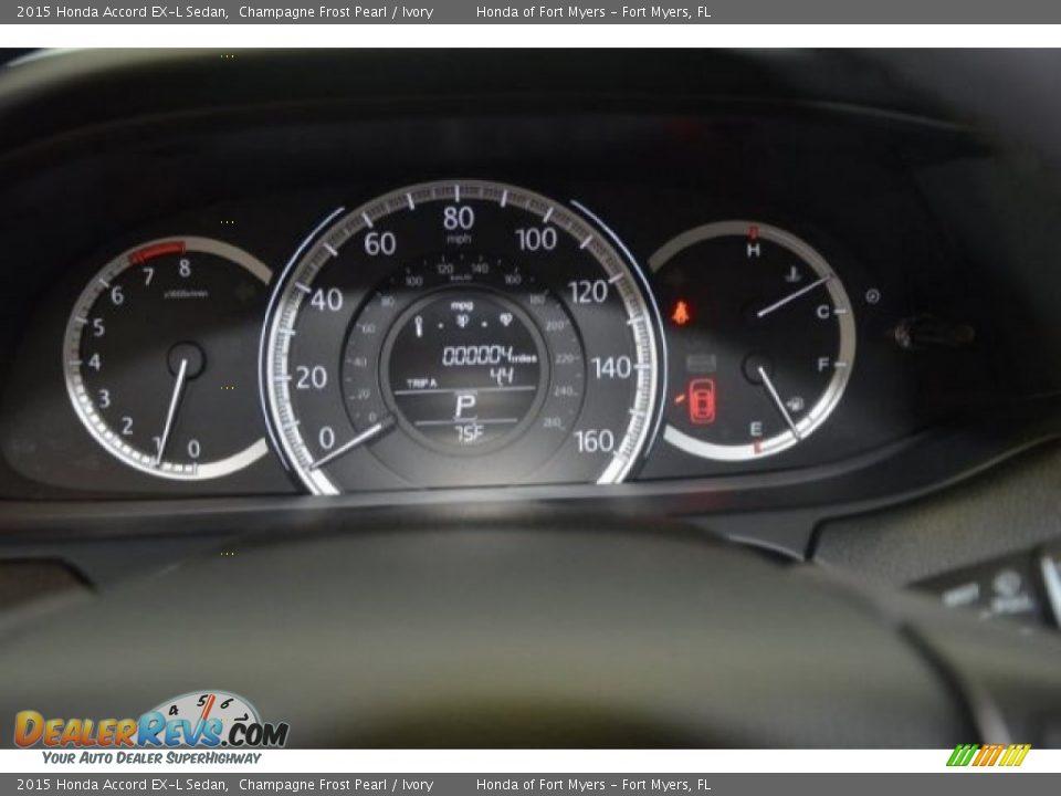 2015 Honda Accord EX-L Sedan Champagne Frost Pearl / Ivory Photo #20