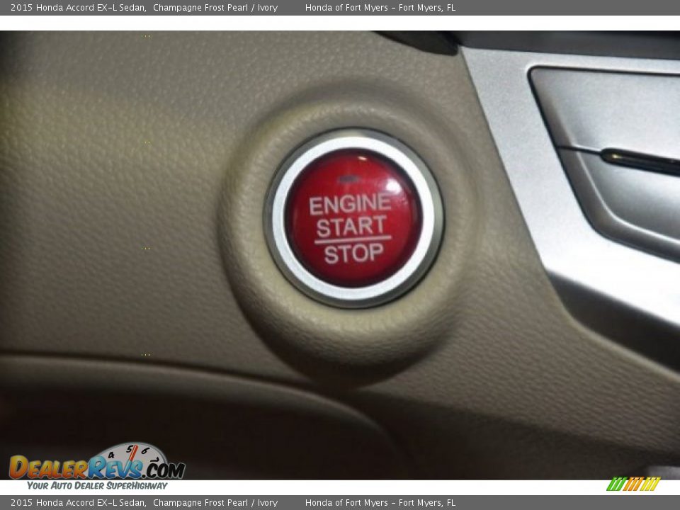 2015 Honda Accord EX-L Sedan Champagne Frost Pearl / Ivory Photo #24