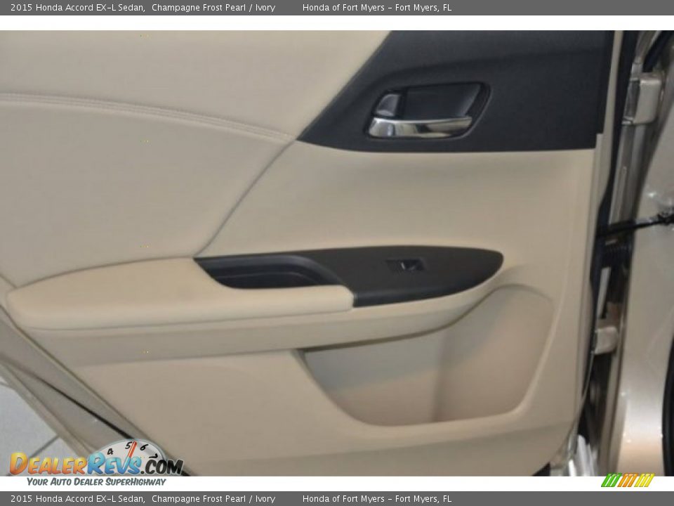 2015 Honda Accord EX-L Sedan Champagne Frost Pearl / Ivory Photo #25